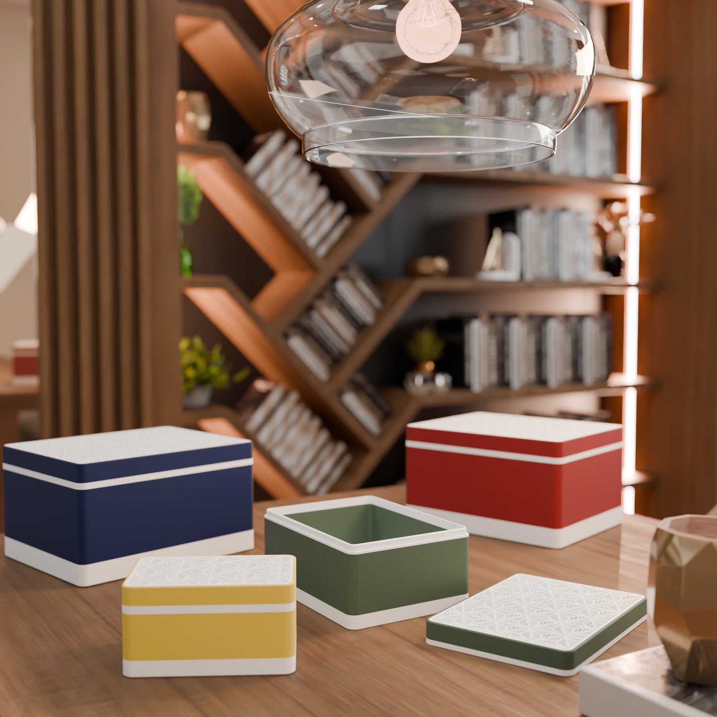 "Leafbox" -Design-Aufbewahrungsbox mit Blattmotiv
