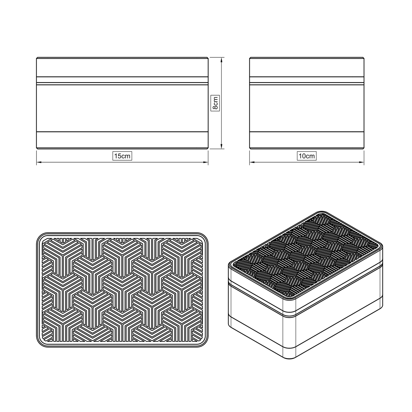 "Trianglebox" - Aufbewahrungsbox mit modernem Design