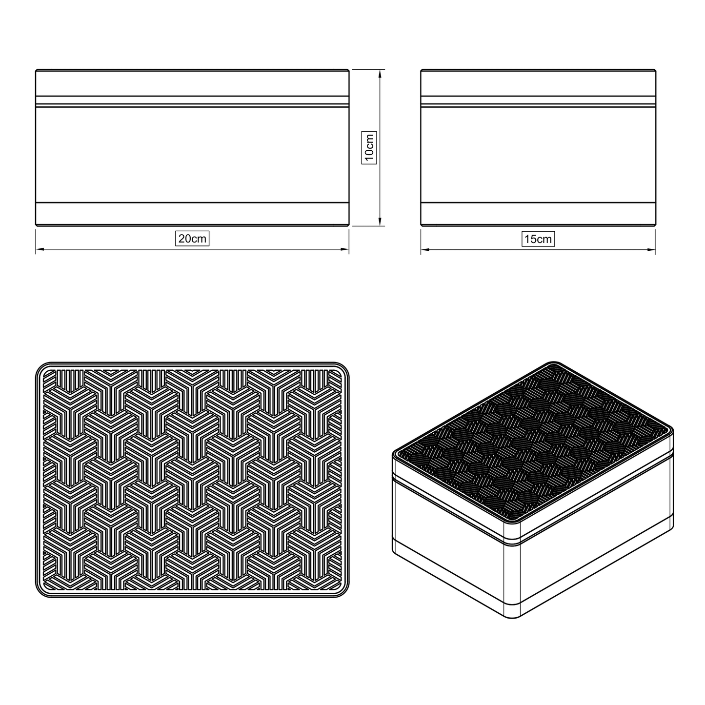 "Trianglebox" - Aufbewahrungsbox mit modernem Design