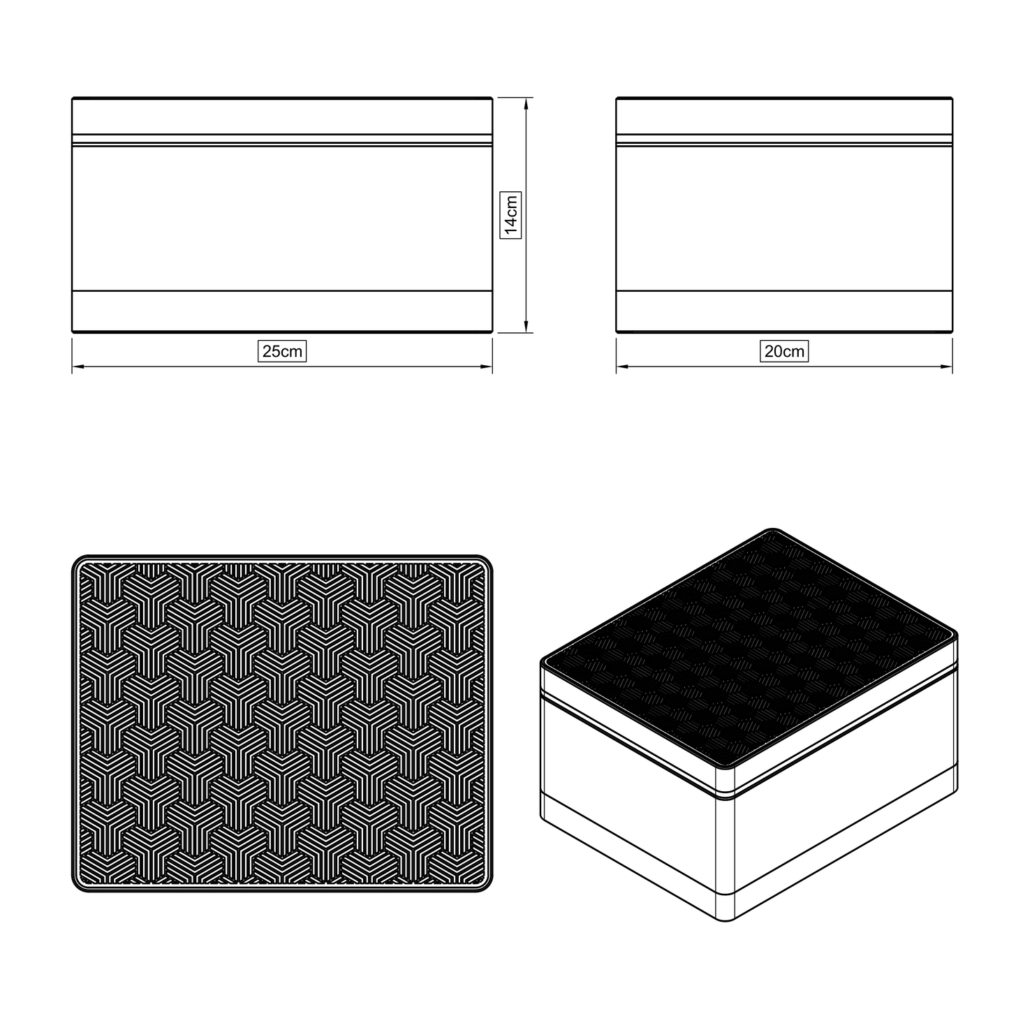 "Trianglebox" - Aufbewahrungsbox mit modernem Design