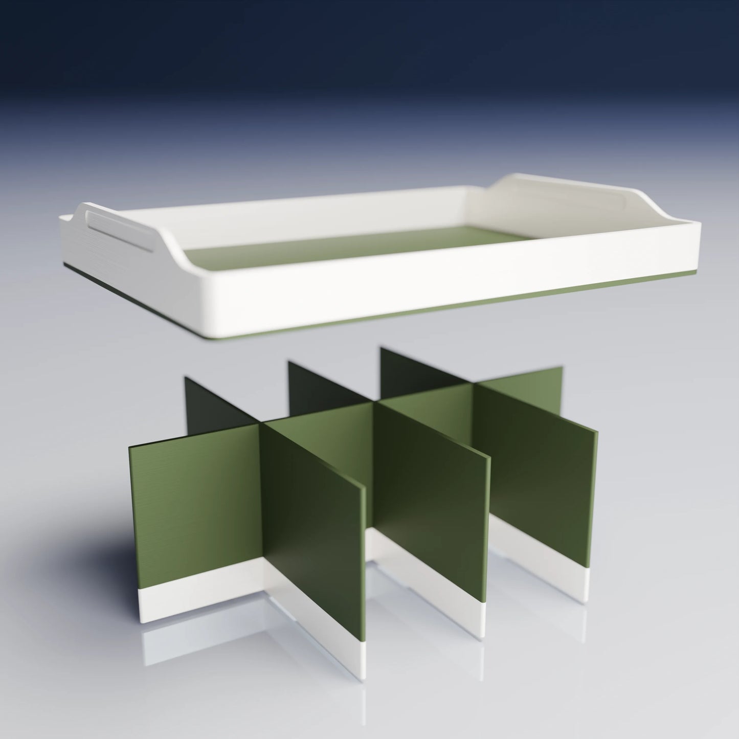 Bx20x15x10_SmallTray_PLAArmyDarkGreen