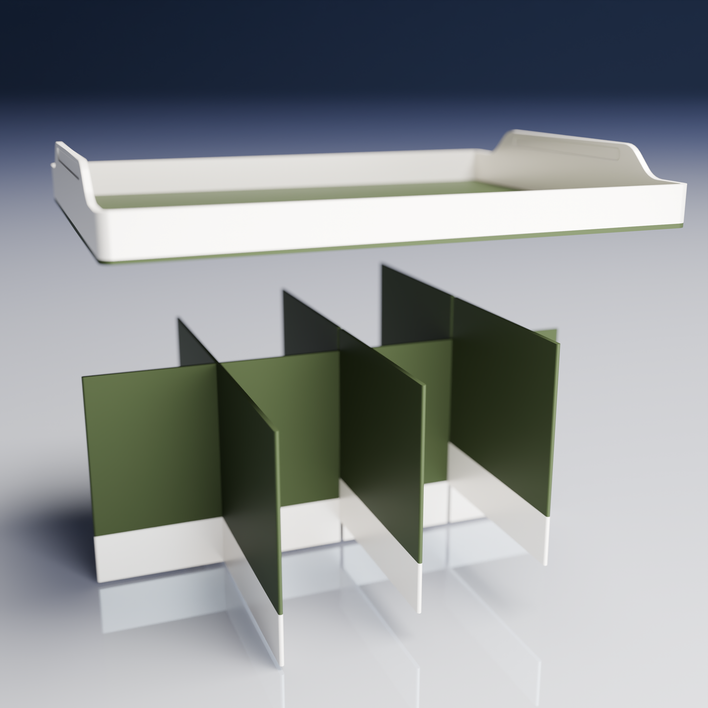 Bx25x20x14_SmallTray_PLAArmyDarkGreen