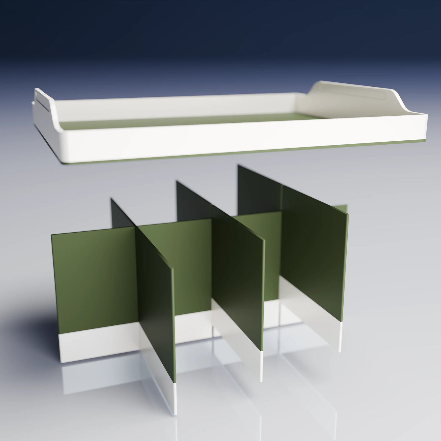 Bx25x20x14_SmallTray_PLAArmyDarkGreen