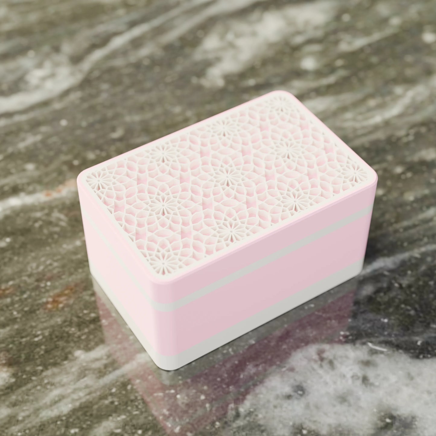 Elegante caja de regalo Arabe con patrón árabe, vista desde arriba, Pequeño - 15x10x8, en color Caramelo