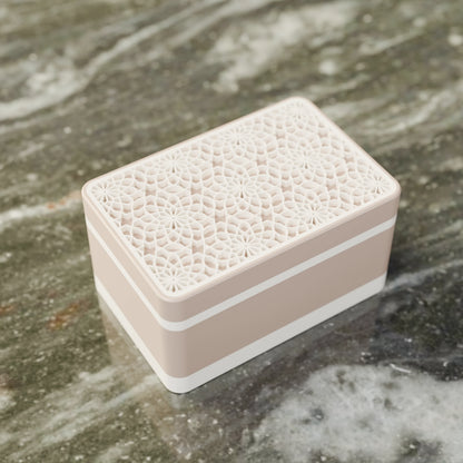 Elegante Geschenkbox Arabe mit arabischem Muster, von oben, Klein - 15x10x8, in Farbe Erdnuss