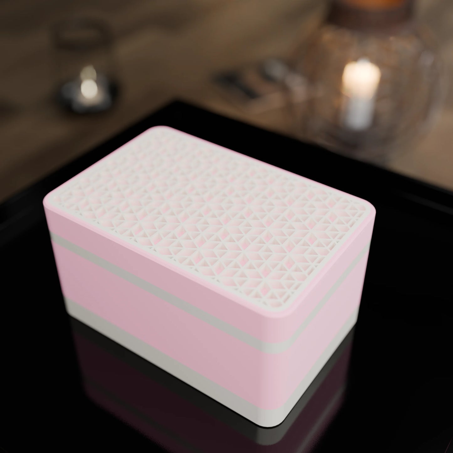 Elegante Geschenkbox mit japanischem Kumikomuster, von oben, Klein - 15x10x8, Candy