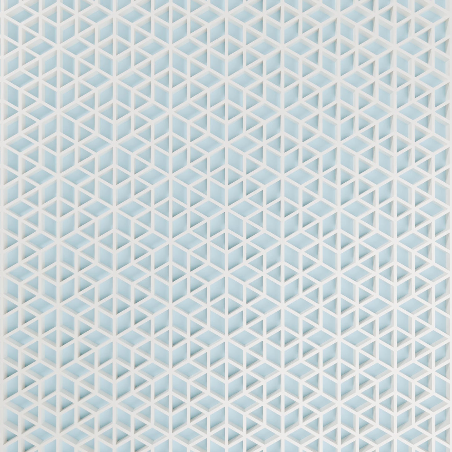 Muster von Geschenkbox mit japanischem Kumikomuster, Gross - 25x20x14, Eis
