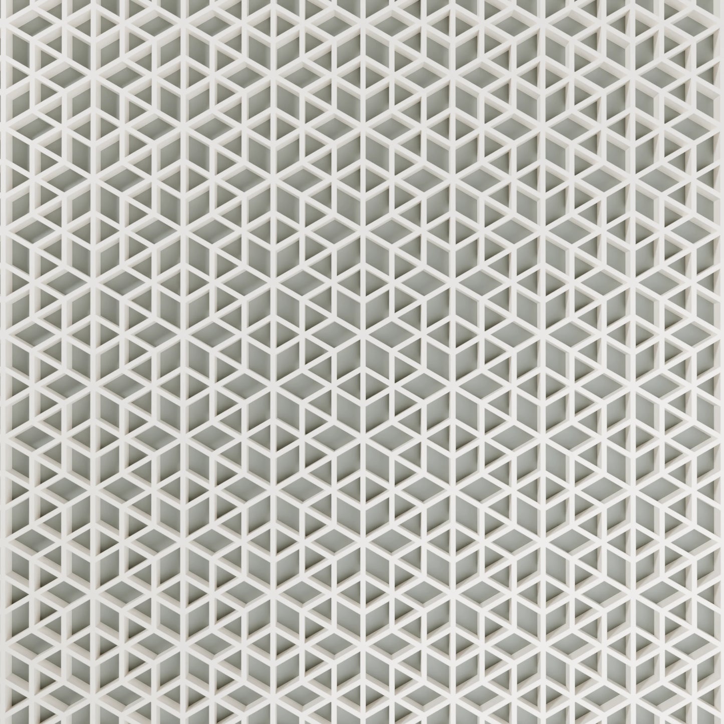 Muster von Geschenkbox mit japanischem Kumikomuster, Gross - 25x20x14, Mattes Grün