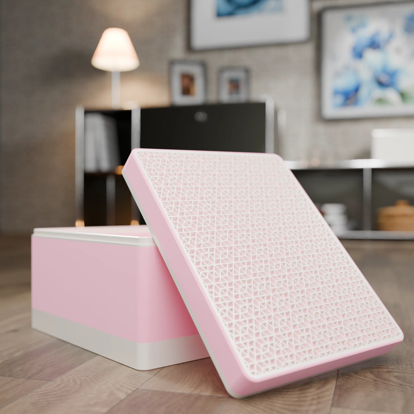 Elegante Geschenkbox mit japanischem Kumikomuster, geöffnet, Gross - 25x20x14, Candy