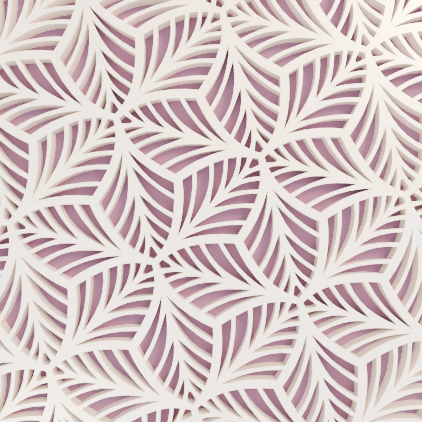 Nahaufnahme von Blattmuster von eleganter Geschenkbox, Mittel - 20x15x10, Farbe Mattes Violett