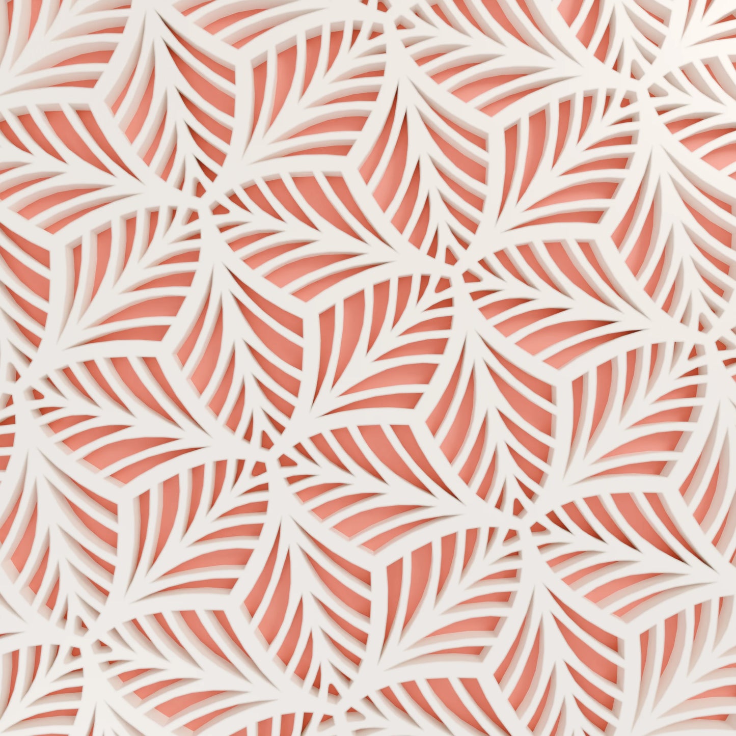 Nahaufnahme von Blattmuster von eleganter Geschenkbox, Mittel - 20x15x10, Farbe Mattes Rot