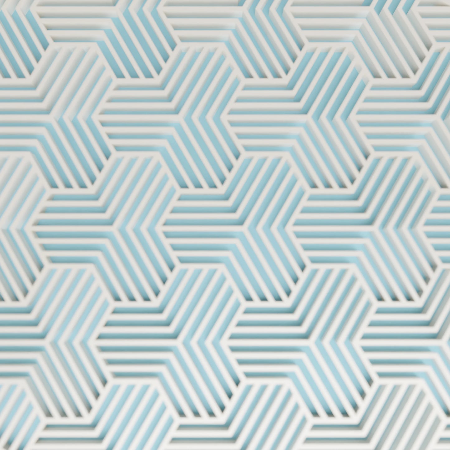 Close-up of pattern of elegant gift box Triangle, Medium - 20x15x10, in color Ice