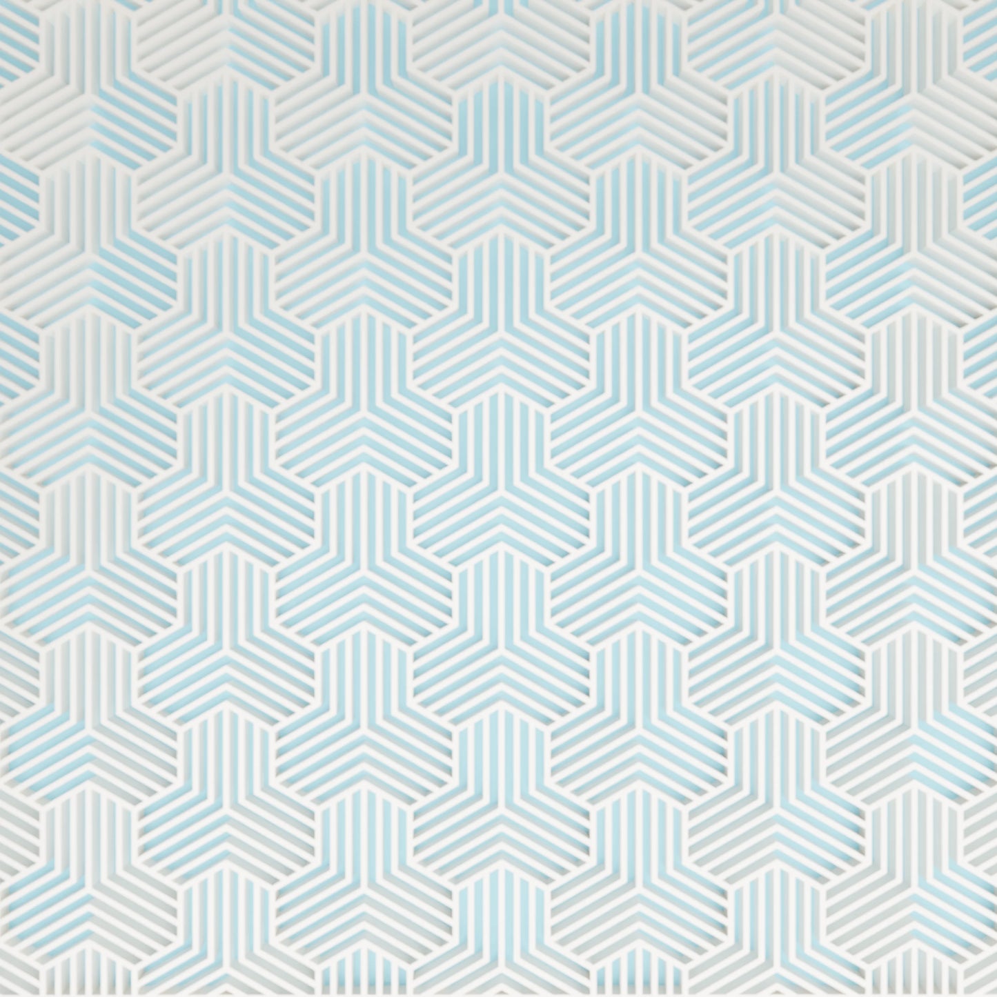 Close-up of pattern of elegant gift box Triangle, Large - 25x20x14, in color Ice