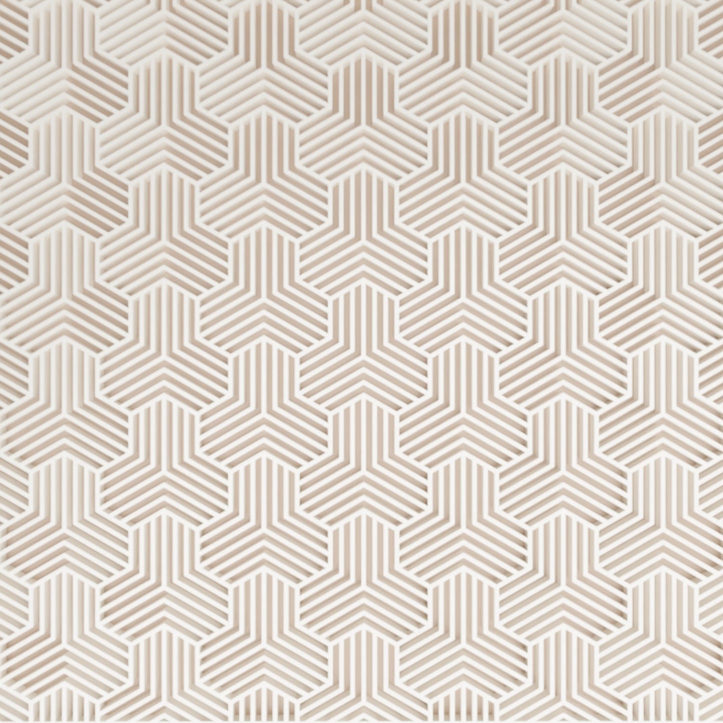 Close-up of pattern of elegant gift box Triangle, Large - 25x20x14, in color Peanut