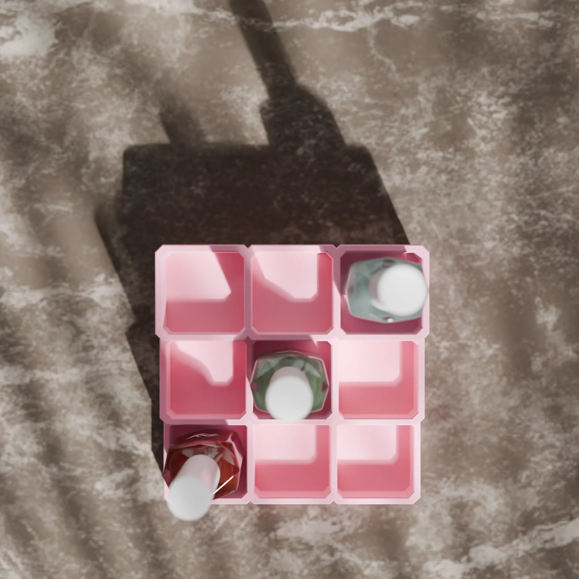 LackLounge, ein Ständer für Nagellacke von oben - 3 x 3 - Candy