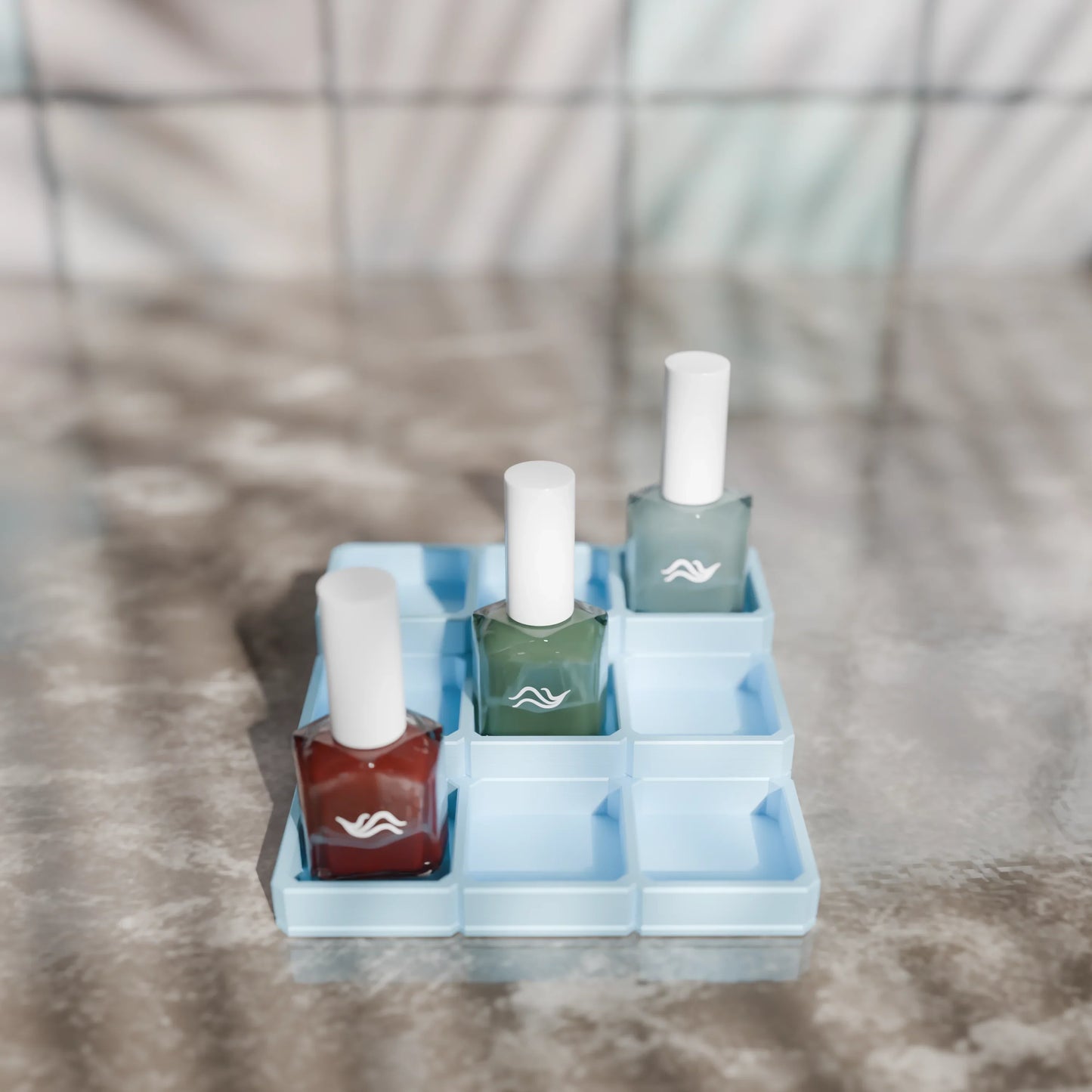 LackLounge, a nail polish stand - 3 x 3 - Ice