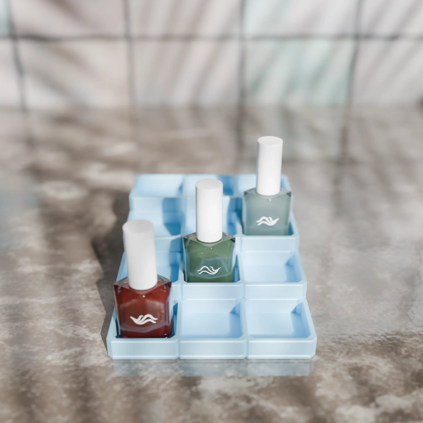 LackLounge, a nail polish stand - 3 x 4 - Ice