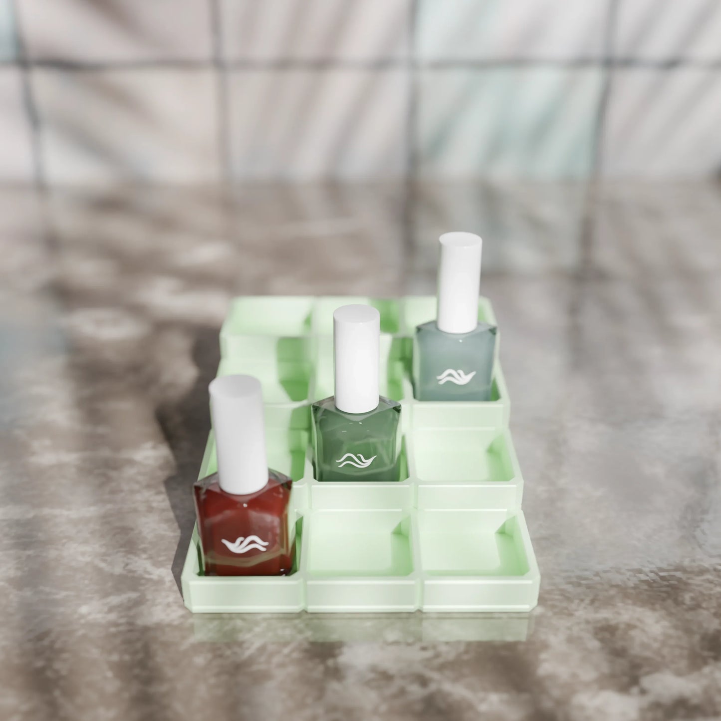 LackLounge, a nail polish stand - 3 x 4 - Mint
