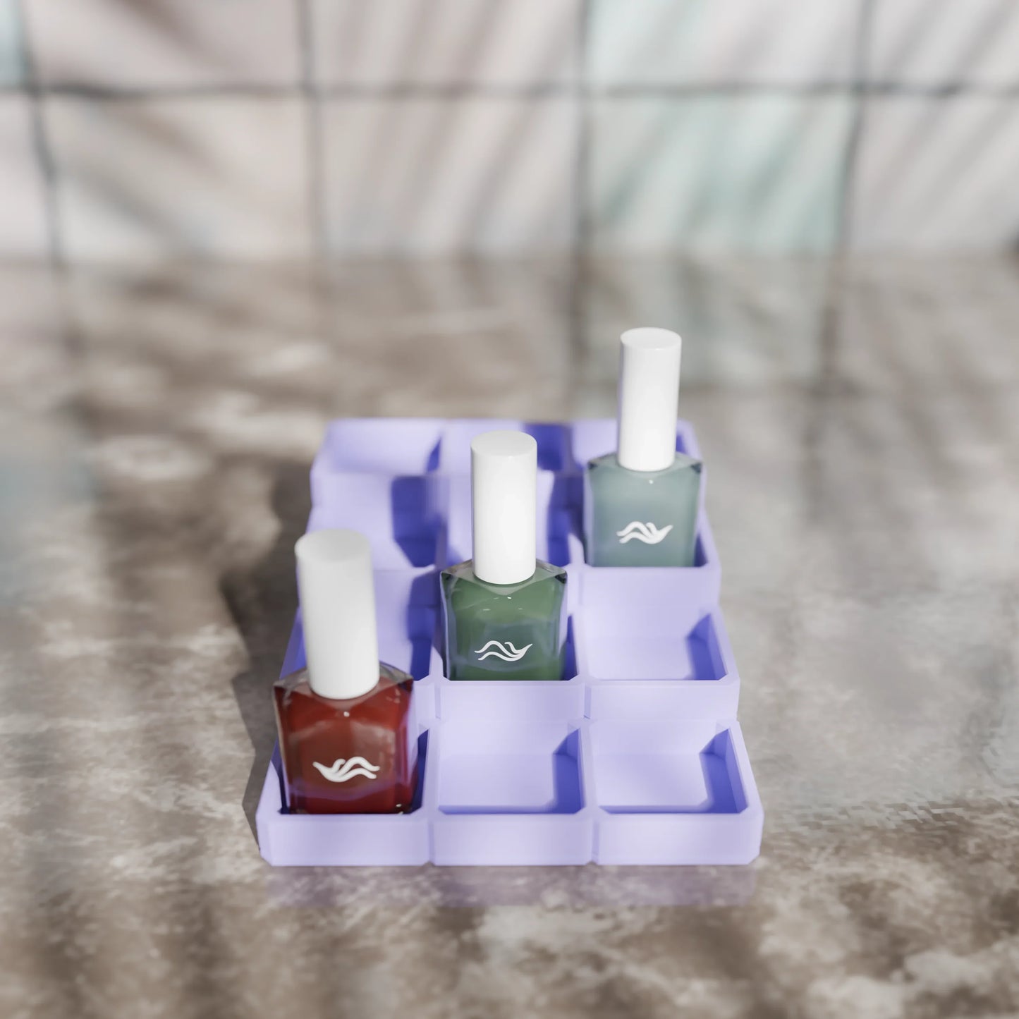 LackLounge, a nail polish stand - 3 x 4 - Periwinkle