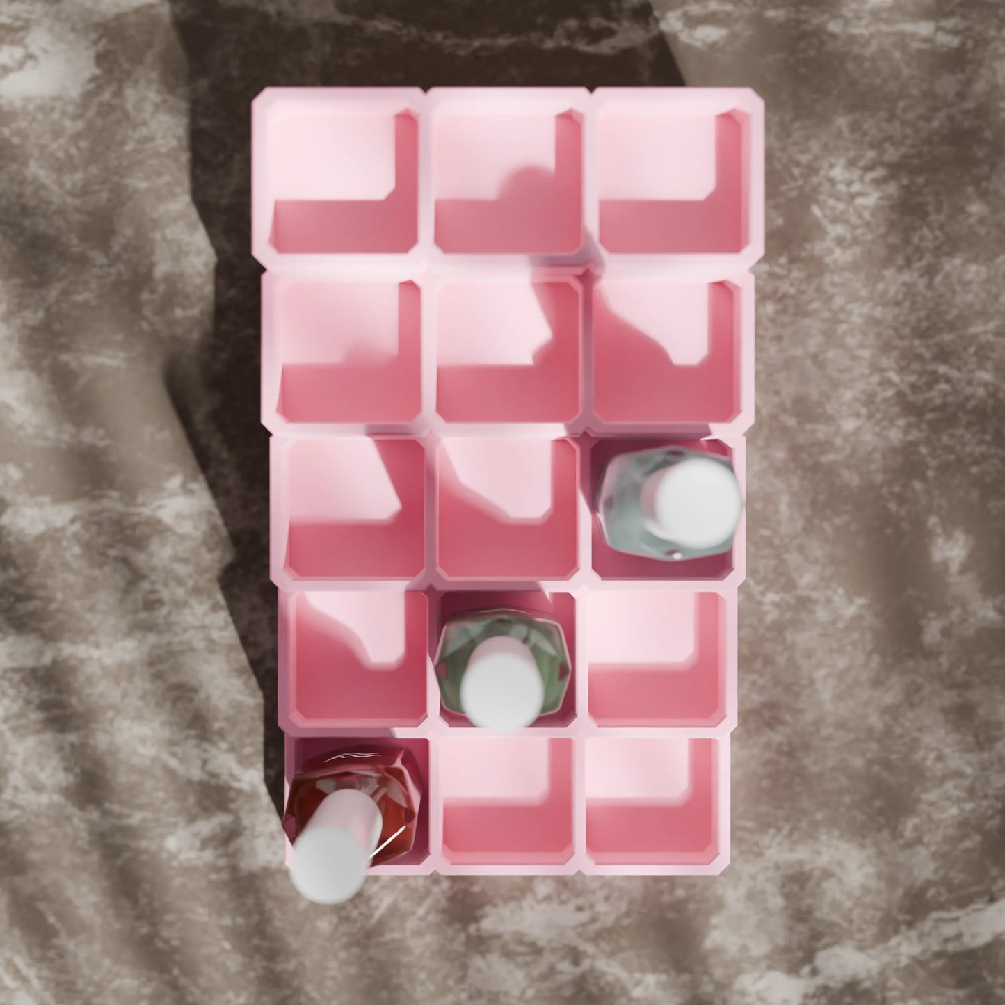LackLounge, a nail polish stand from above - 3 x 5 - Candy