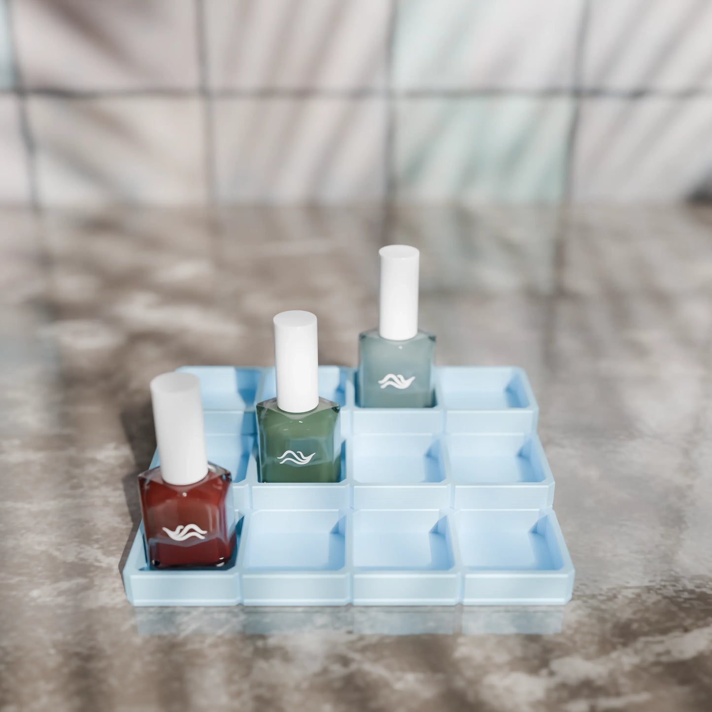 LackLounge, a nail polish stand - 4 x 3 - Ice