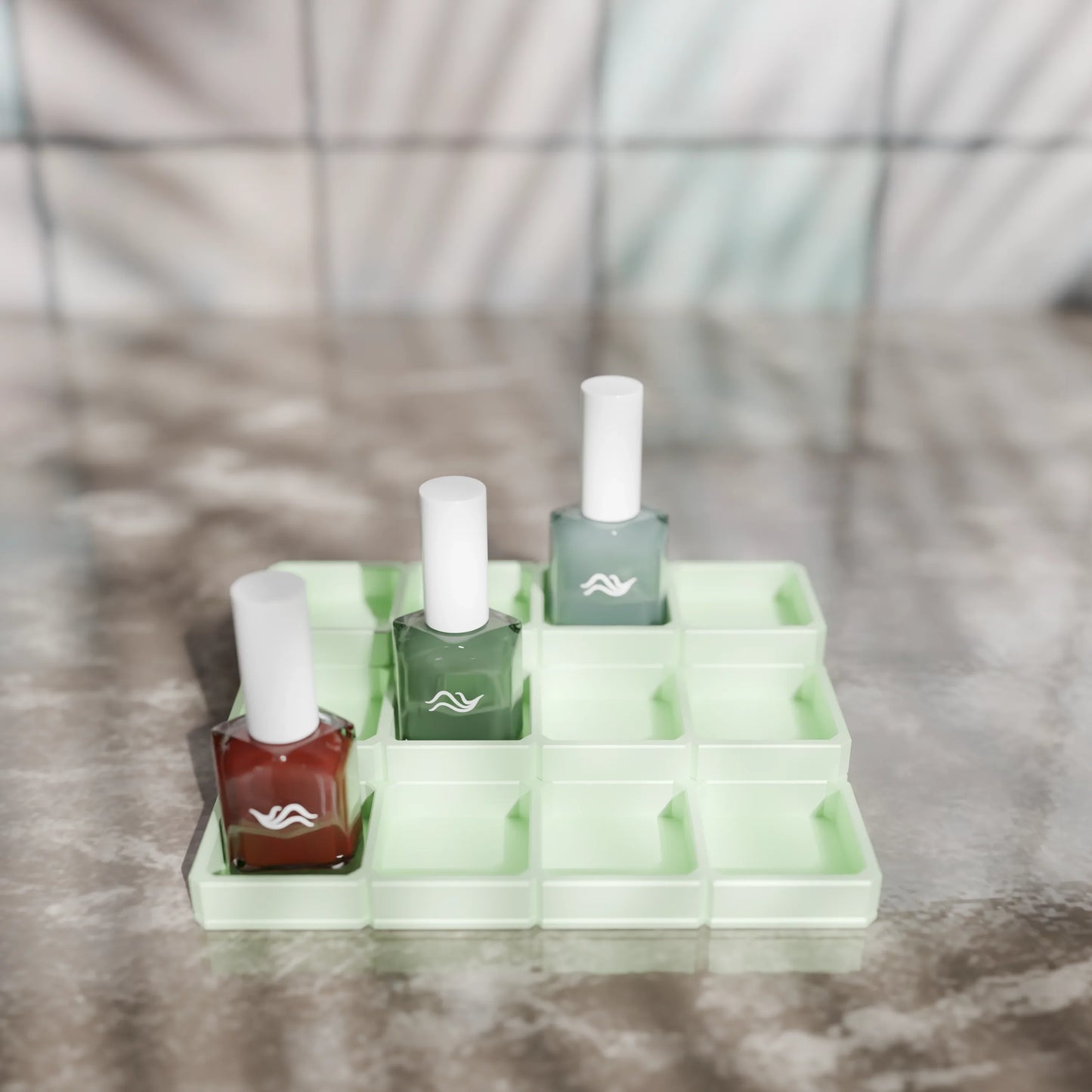 LackLounge, a nail polish stand - 4 x 3 - Mint