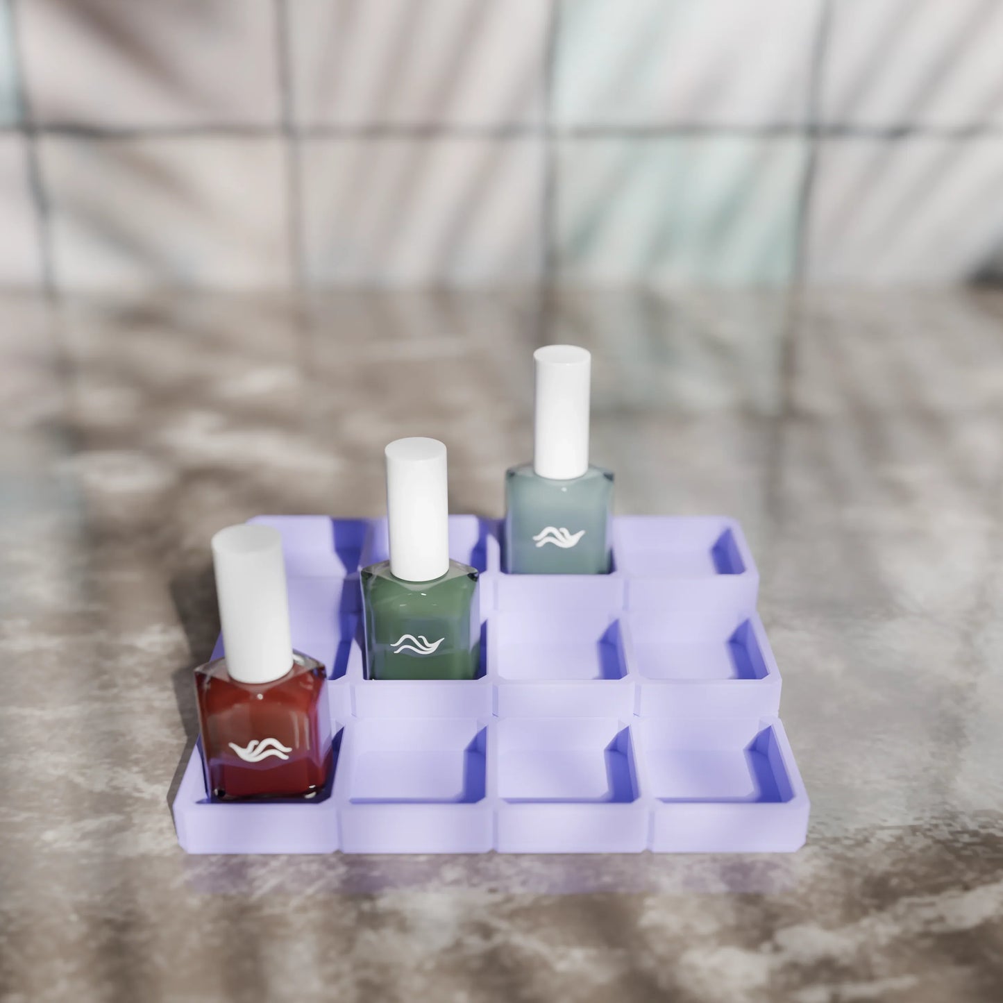 LackLounge, a nail polish stand - 4 x 3 - Periwinkle