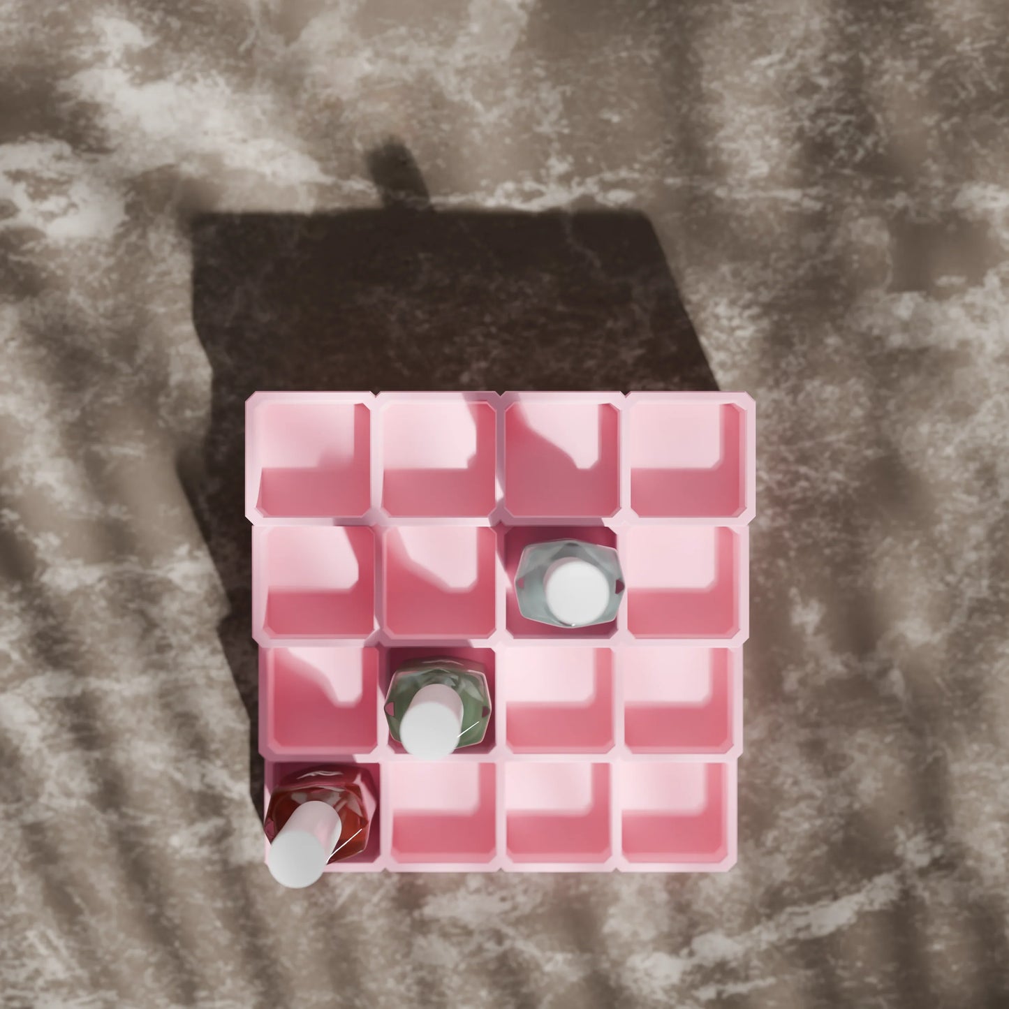 LackLounge, a nail polish stand from above - 4 x 4 - Candy
