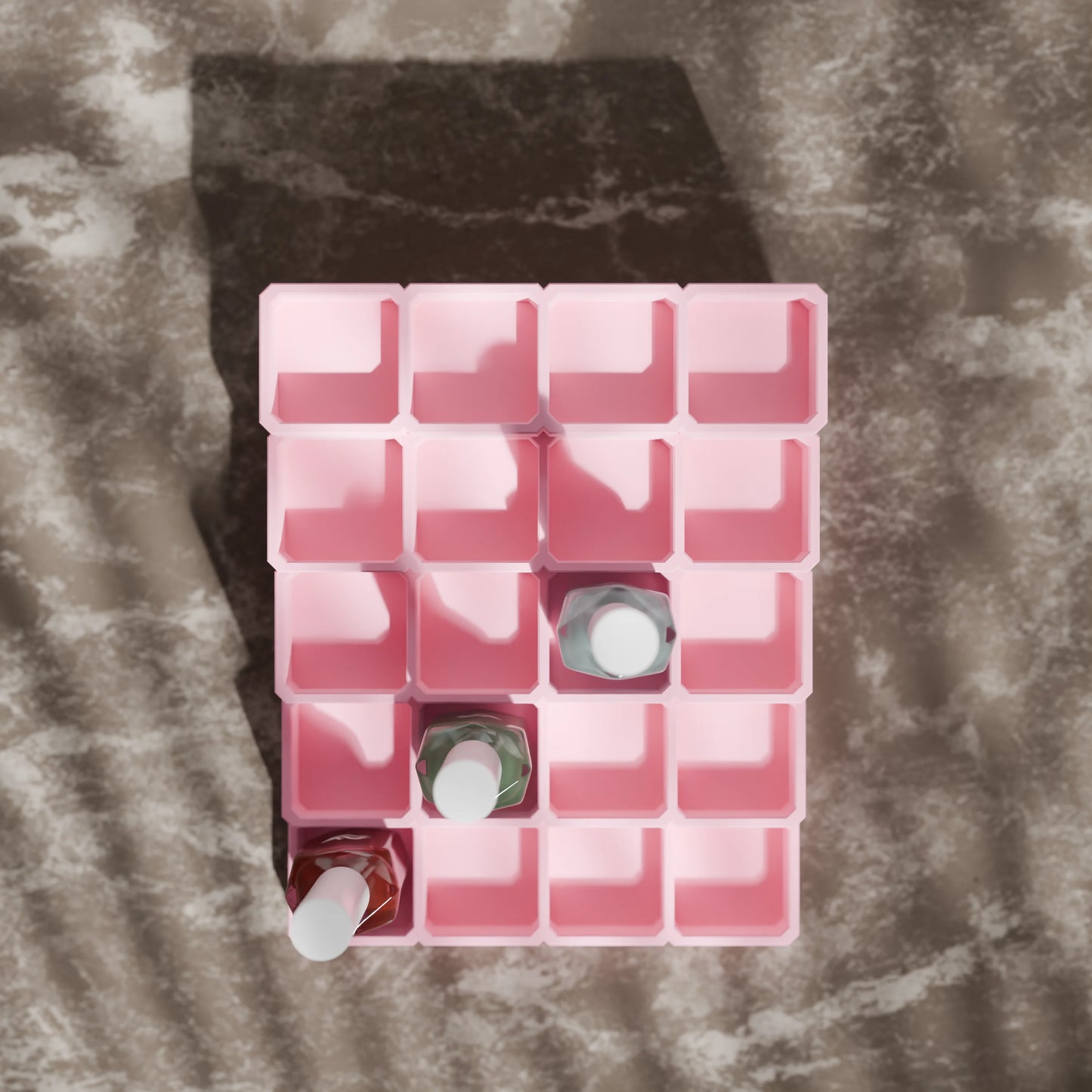 LackLounge, a nail polish stand from above - 4 x 5 - Candy