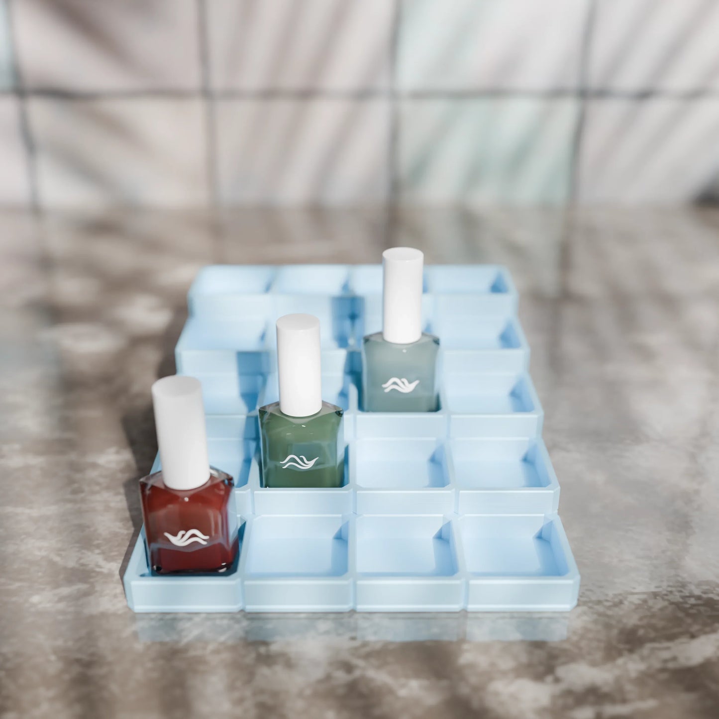LackLounge, a nail polish stand - 4 x 5 - Ice