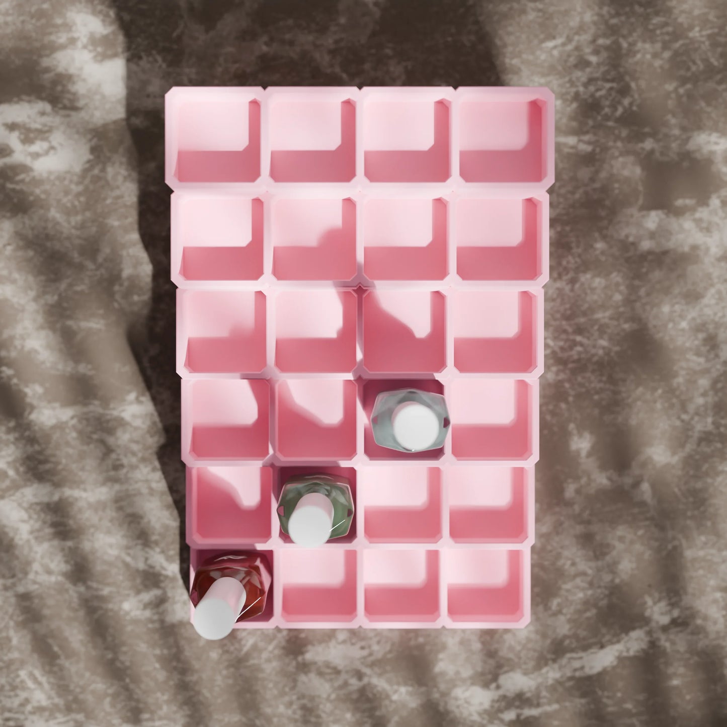 LackLounge, a nail polish stand from above - 4 x 6 - Candy