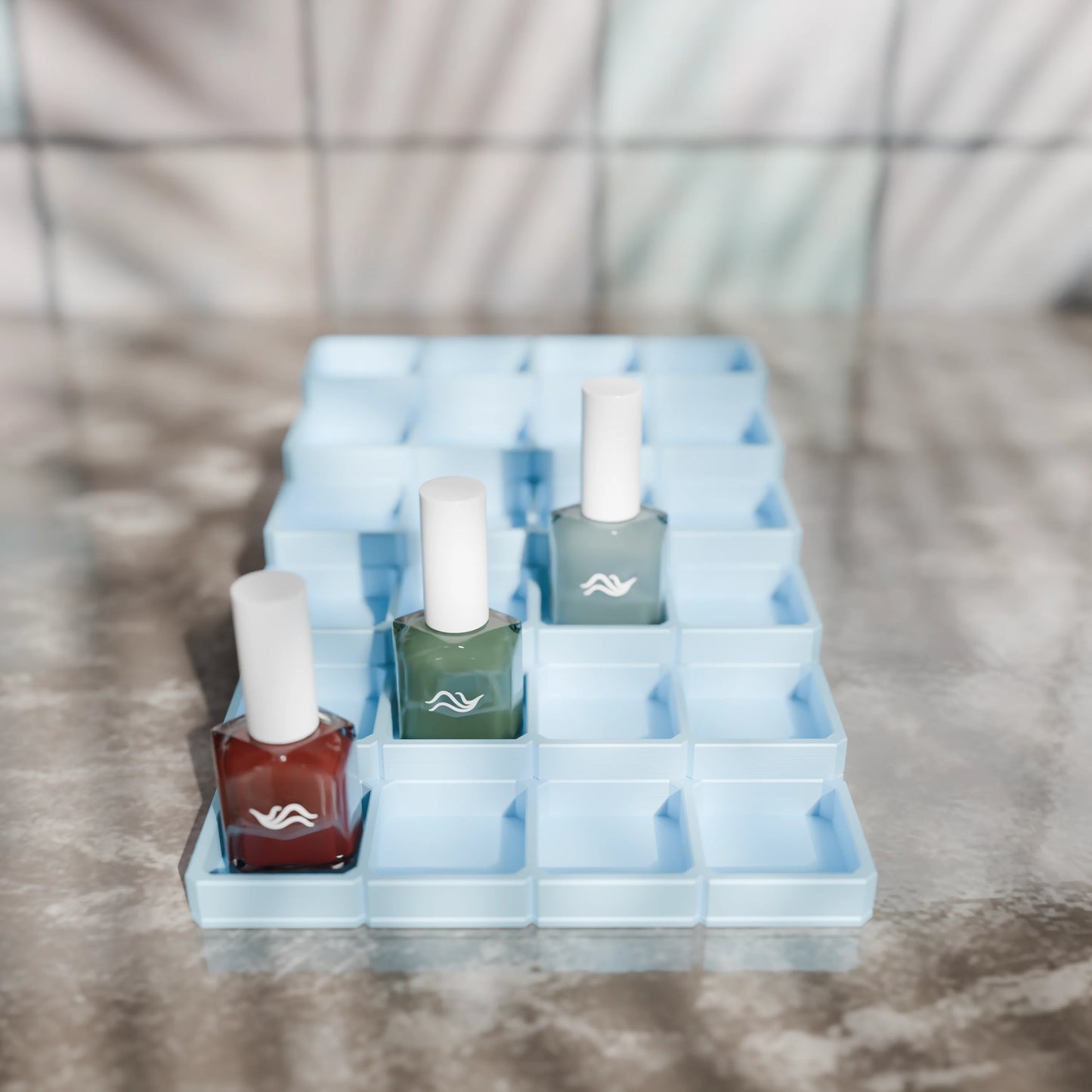 LackLounge, a nail polish stand - 4 x 6 - Ice