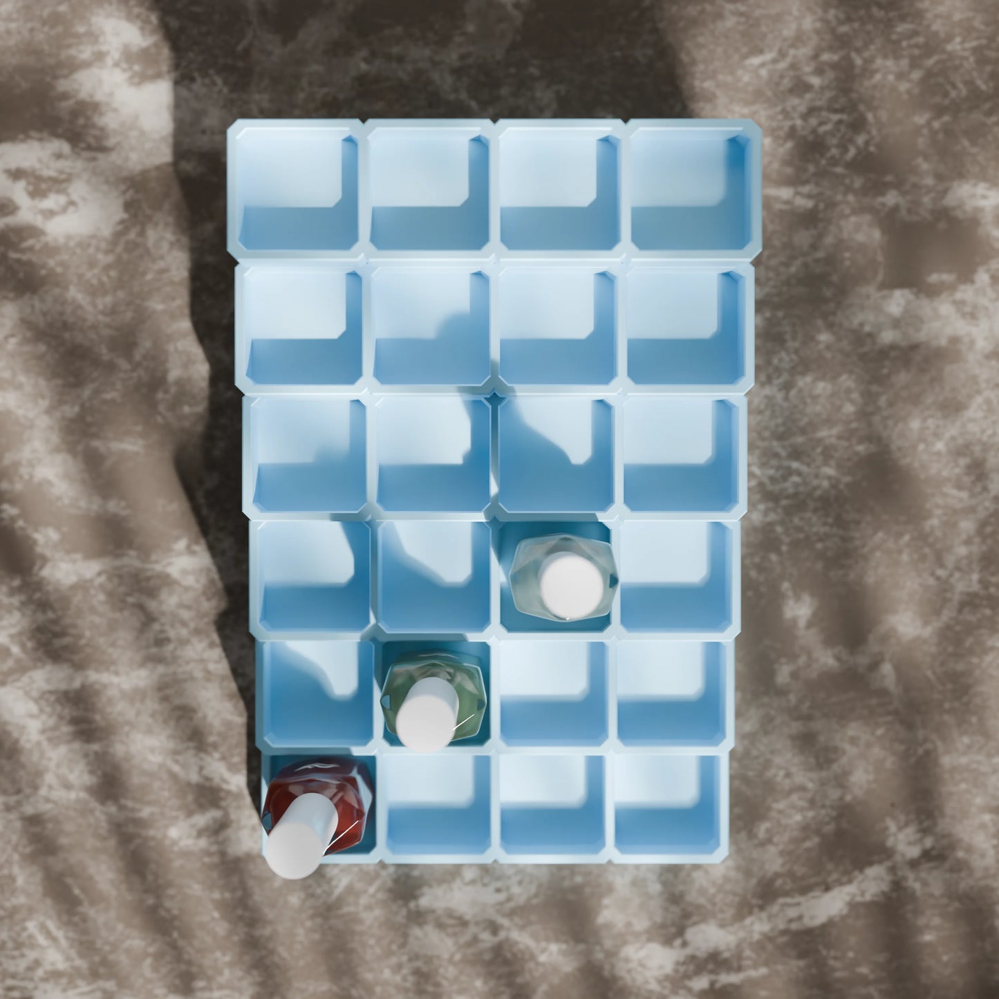 LackLounge, a nail polish stand from above - 4 x 6 - Ice