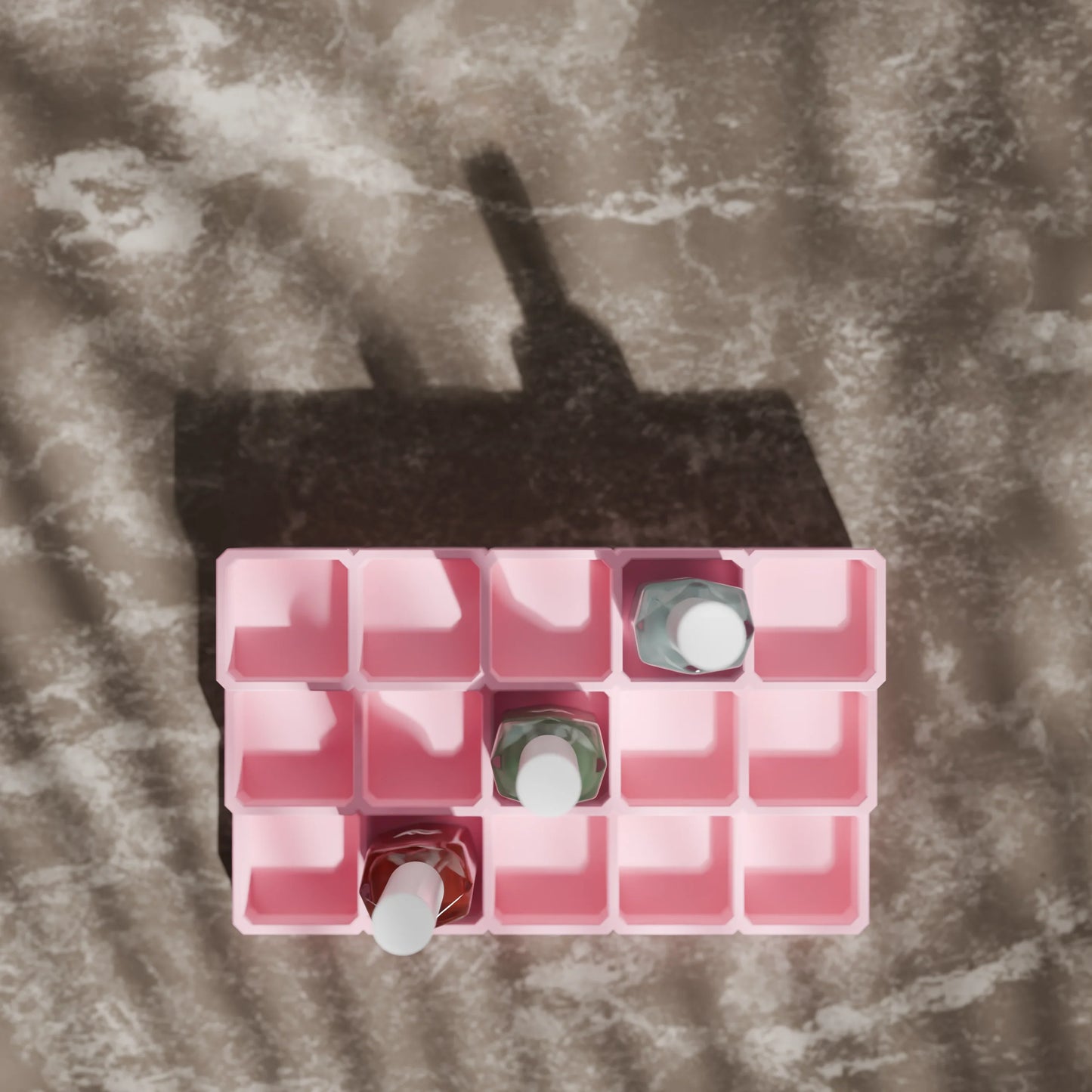 LackLounge, a nail polish stand from above - 5 x 3 - Candy