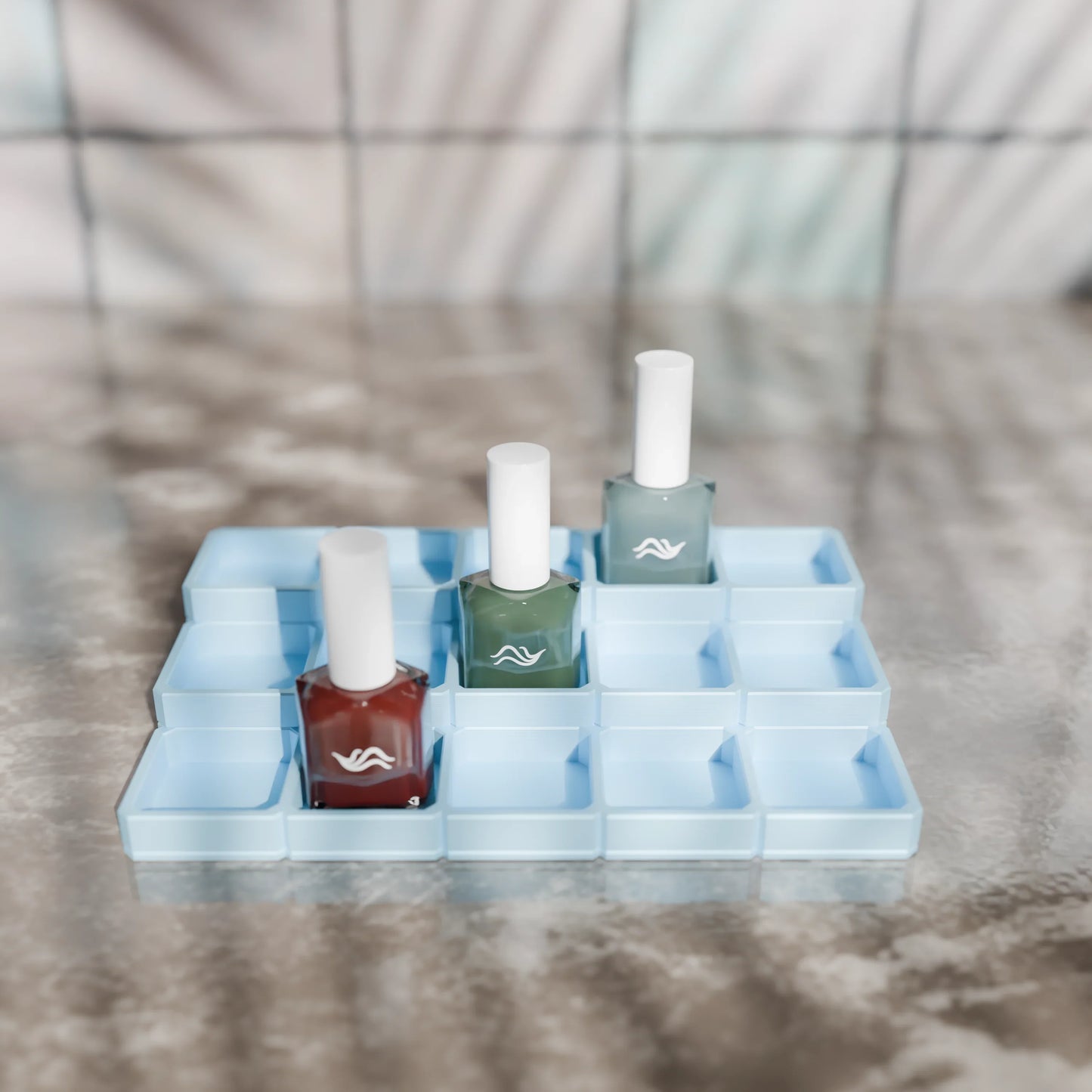 LackLounge, a nail polish stand - 5 x 3 - Ice