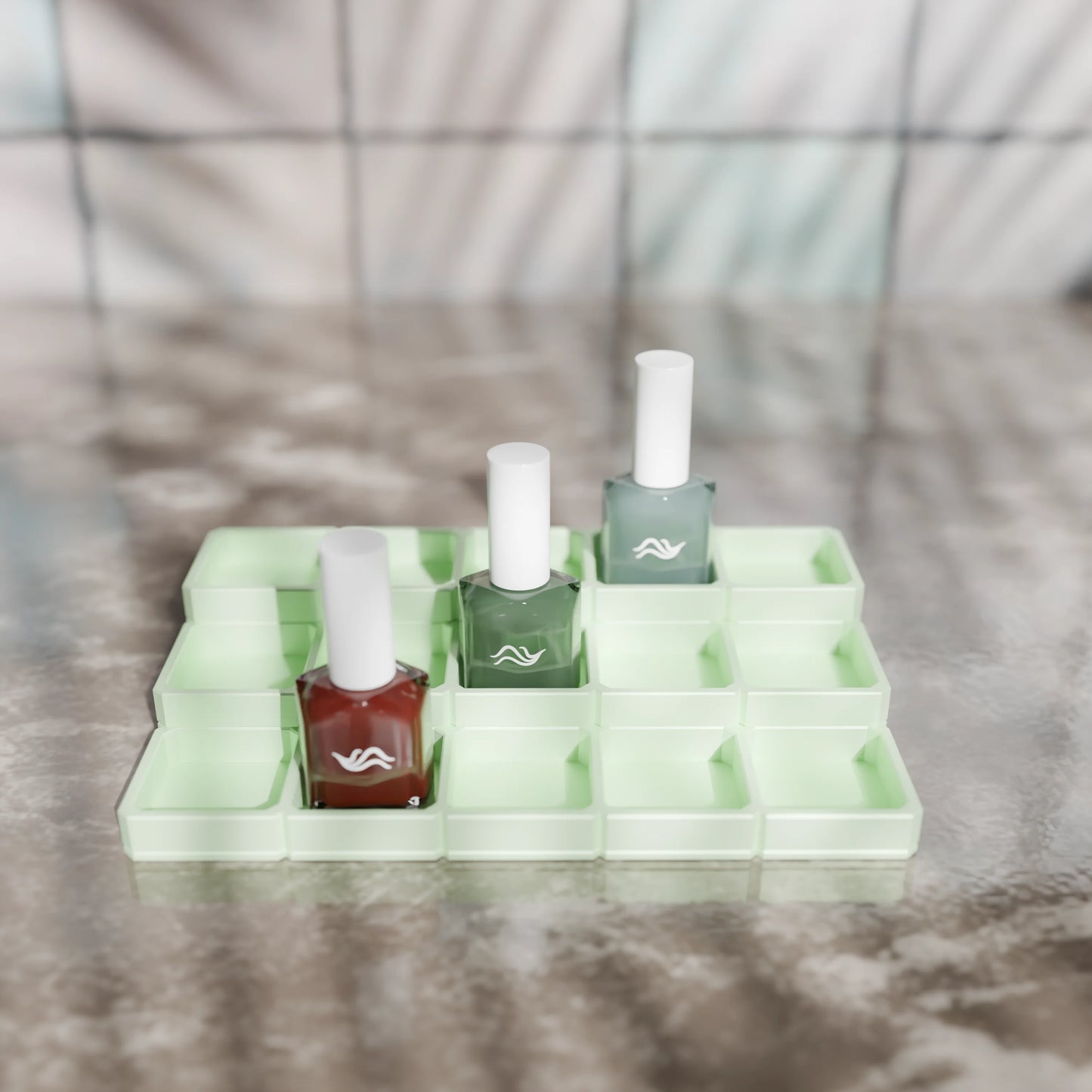 LackLounge, a nail polish stand - 5 x 3 - Mint