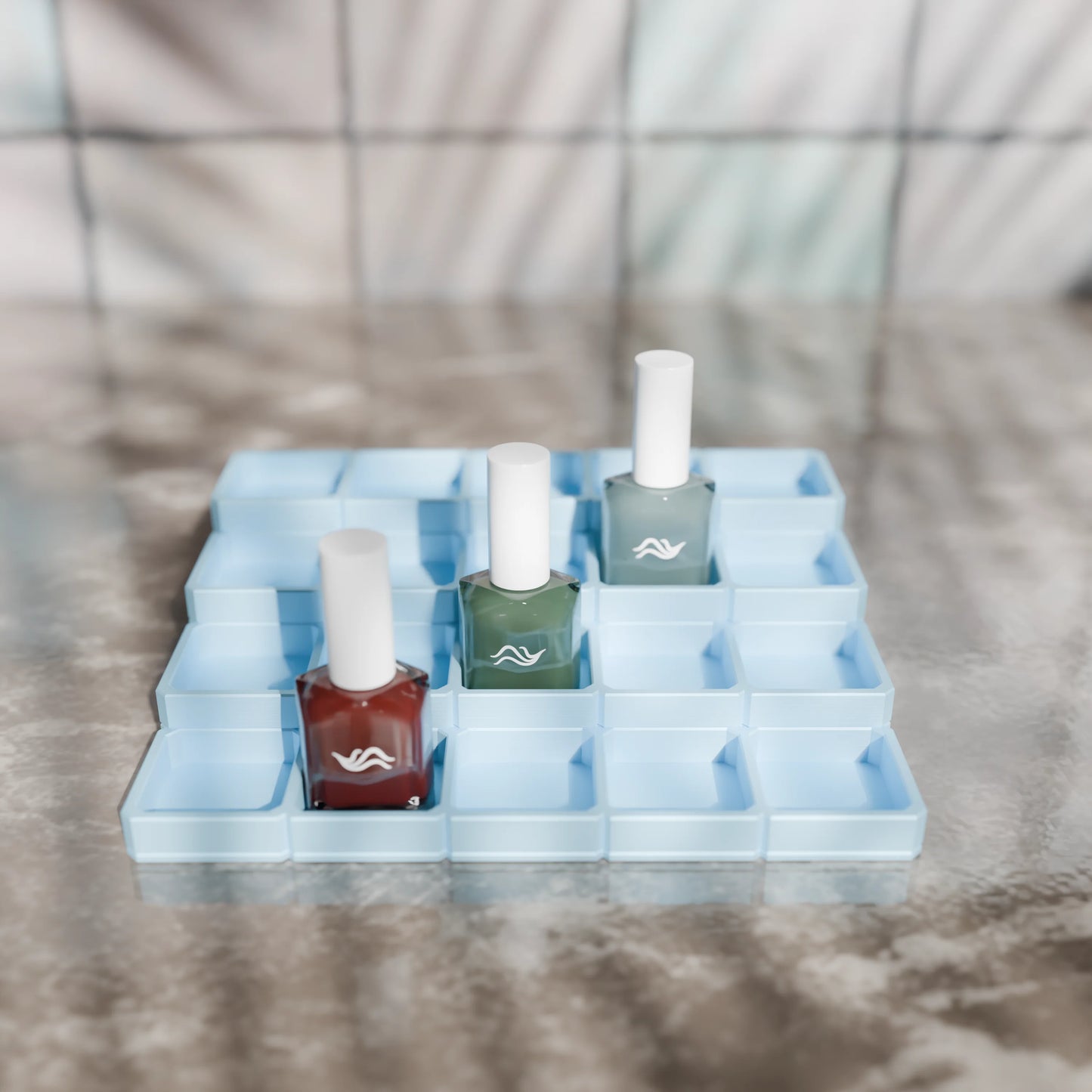 LackLounge, a nail polish stand - 5 x 4 - Ice