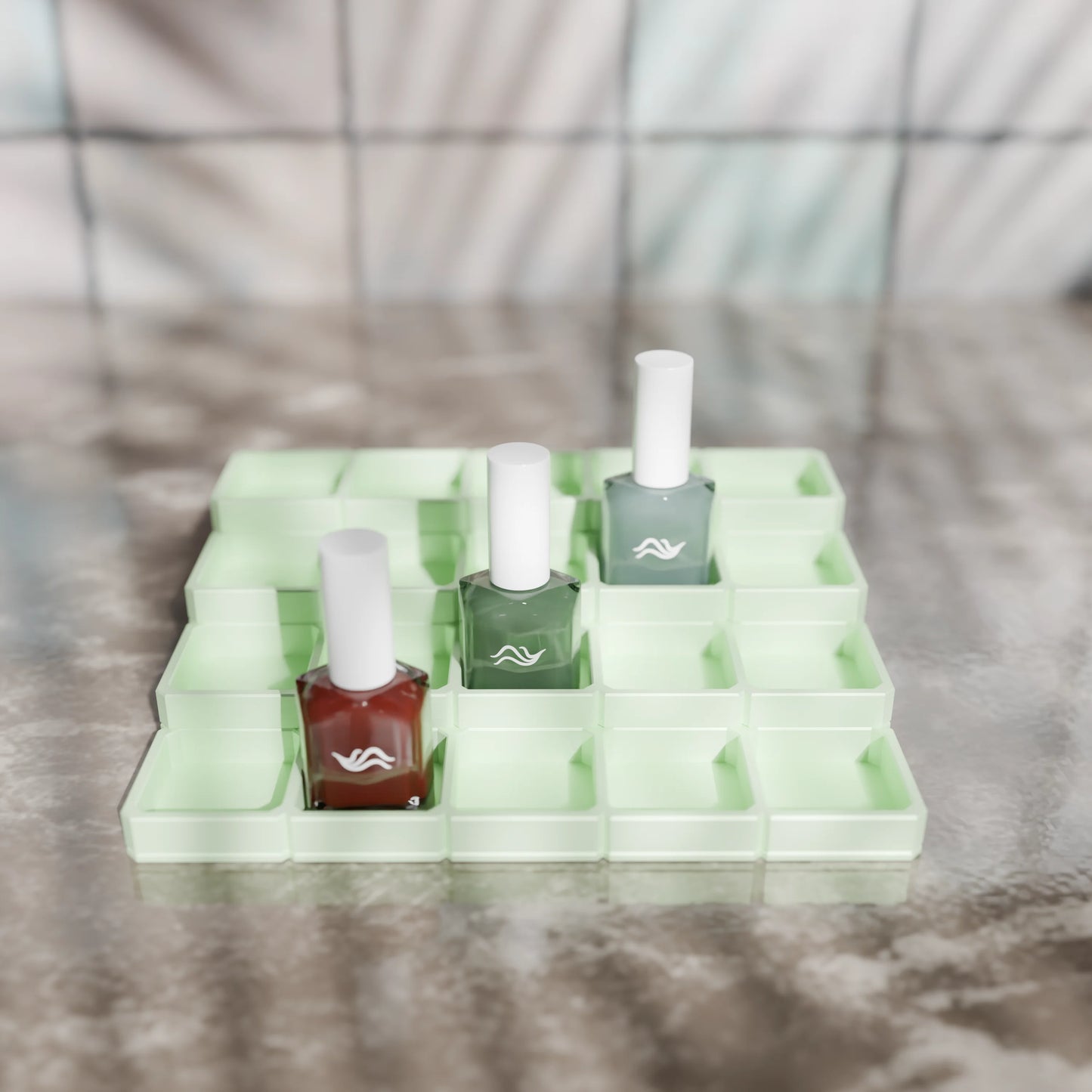 LackLounge, a nail polish stand - 5 x 4 - Mint