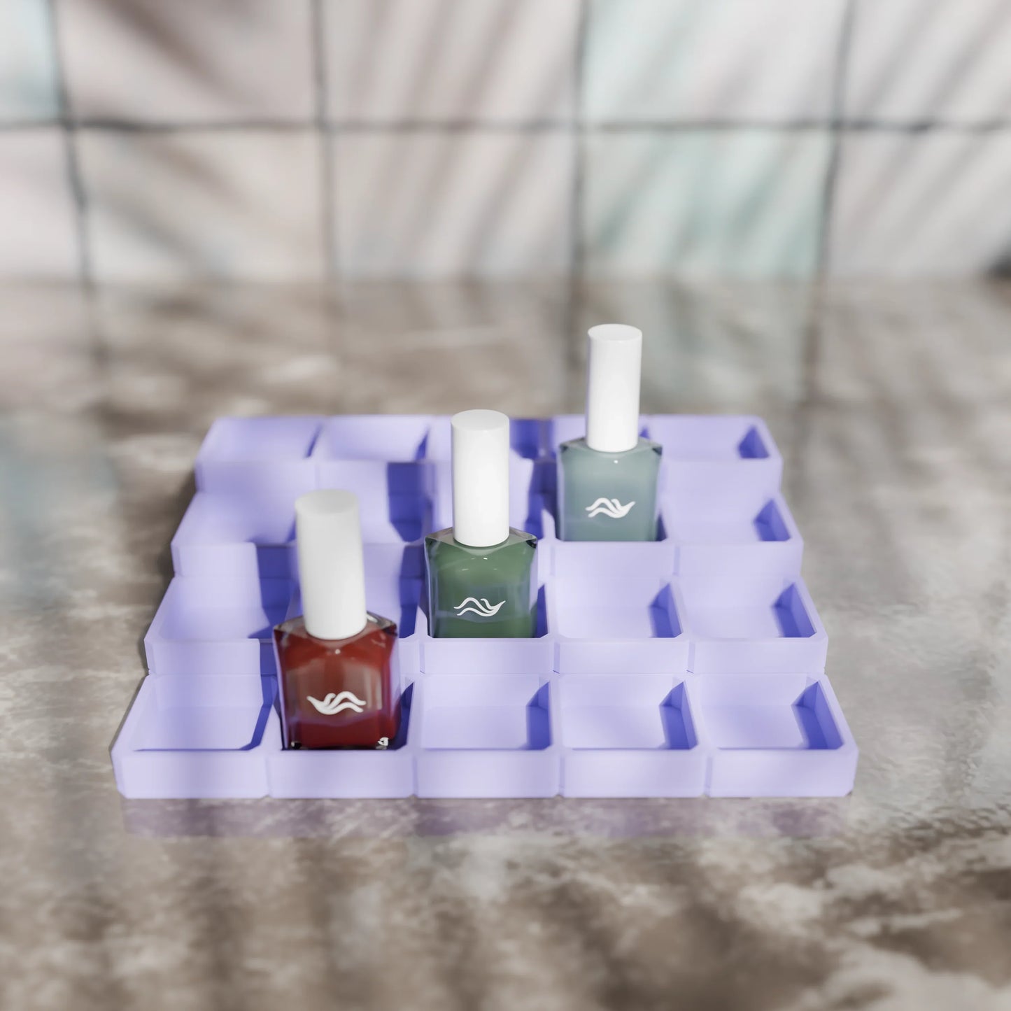 LackLounge, a nail polish stand - 5 x 4 - Periwinkle
