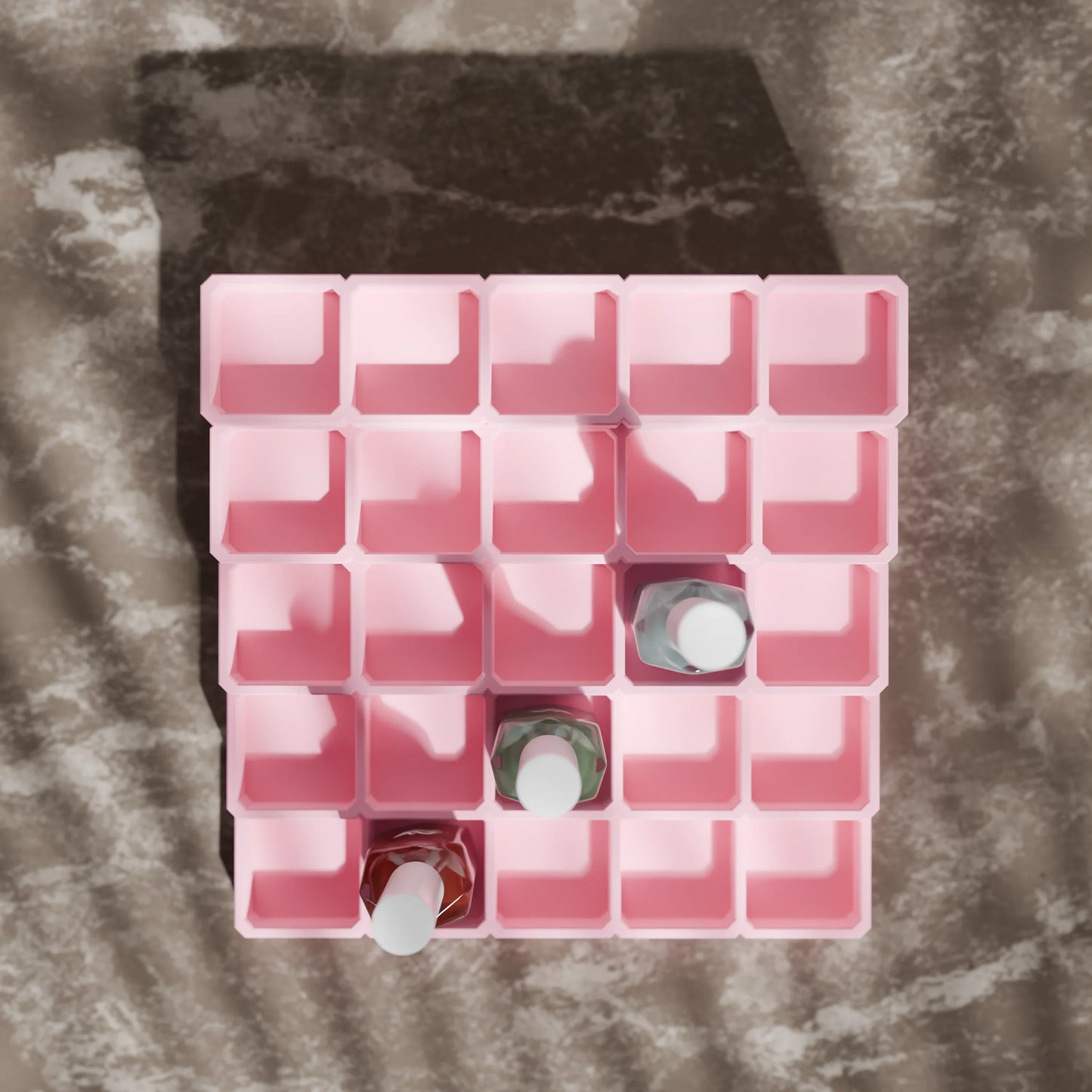 LackLounge, a nail polish stand from above - 5 x 5 - Candy