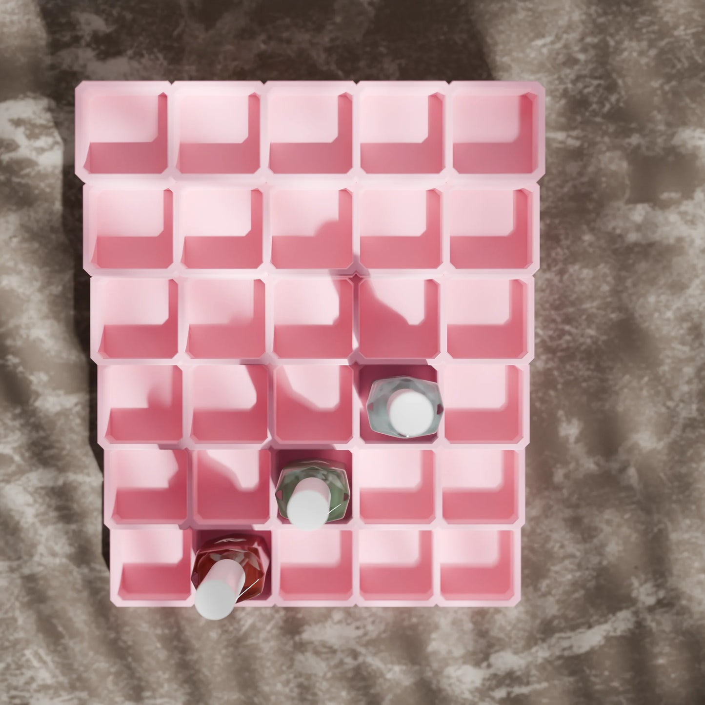 LackLounge, a nail polish stand from above - 5 x 6 - Candy