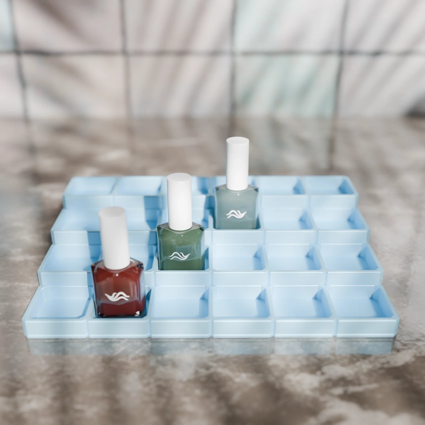 LackLounge, a nail polish stand - 6 x 4 - Ice