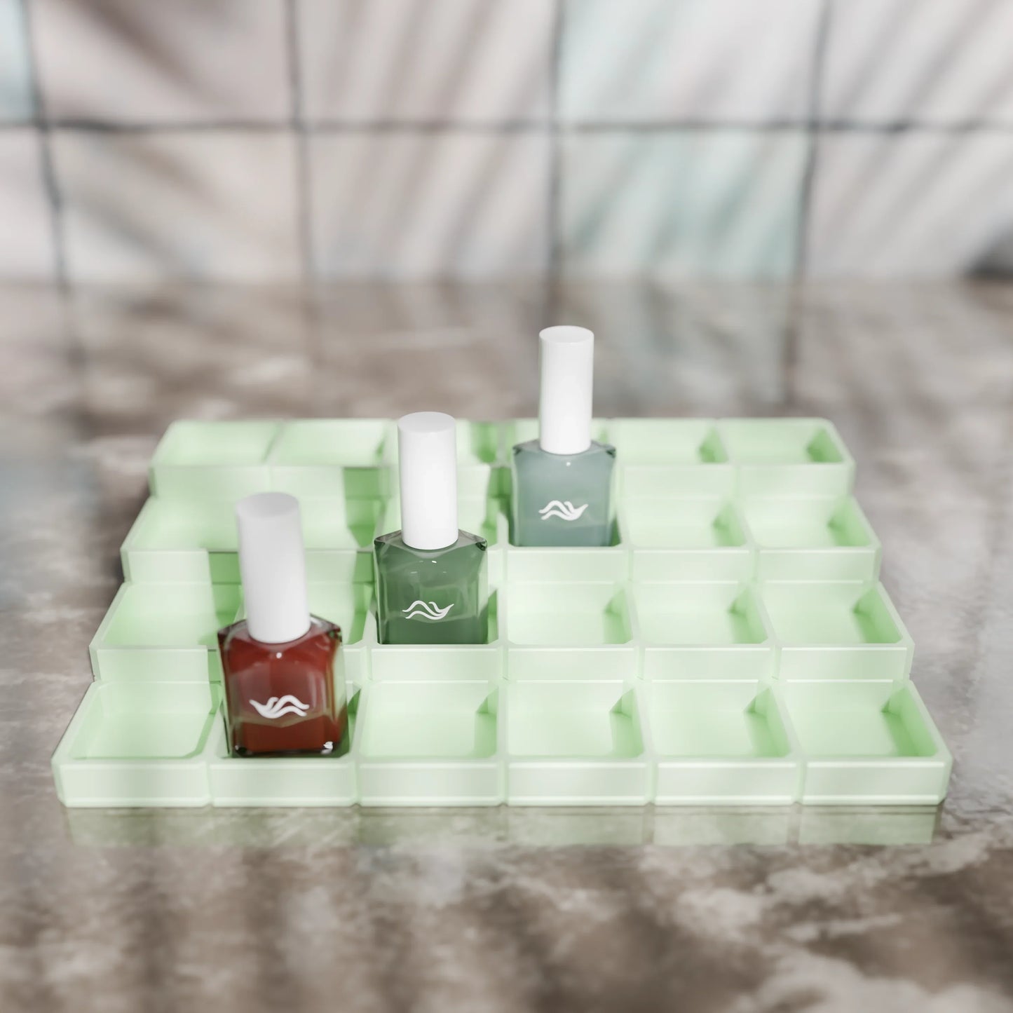 LackLounge, a nail polish stand - 6 x 4 - Mint