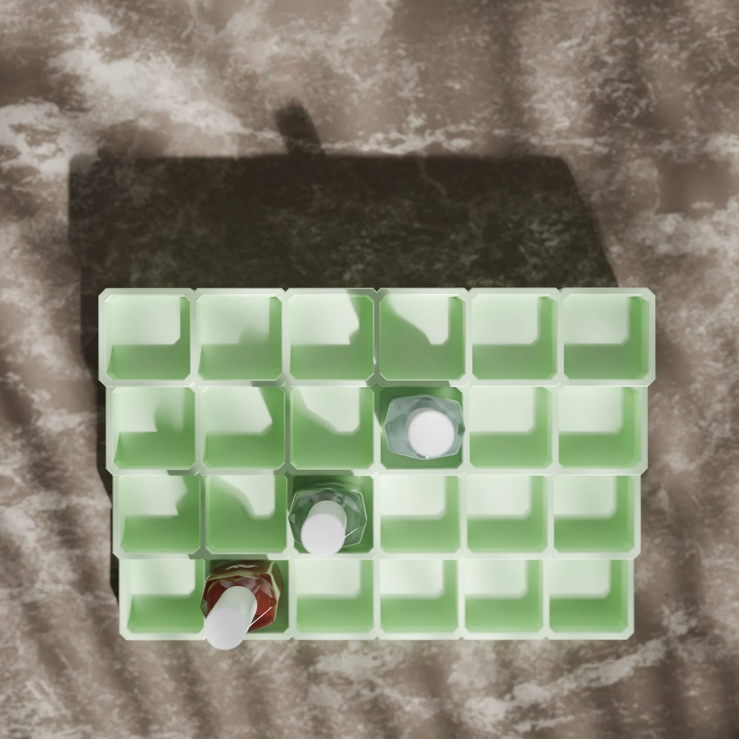 LackLounge, a nail polish stand from above - 6 x 4 - Mint