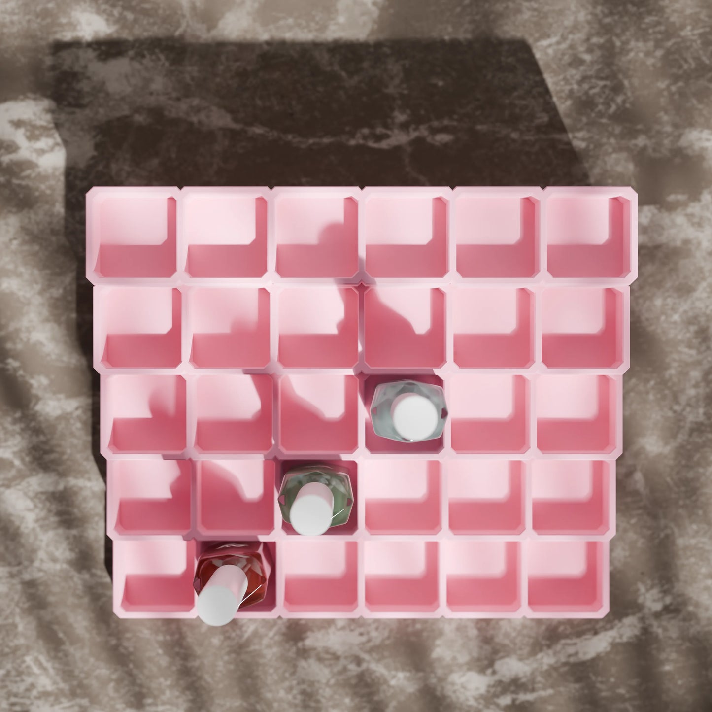 LackLounge, a nail polish stand from above - 6 x 5 - Candy