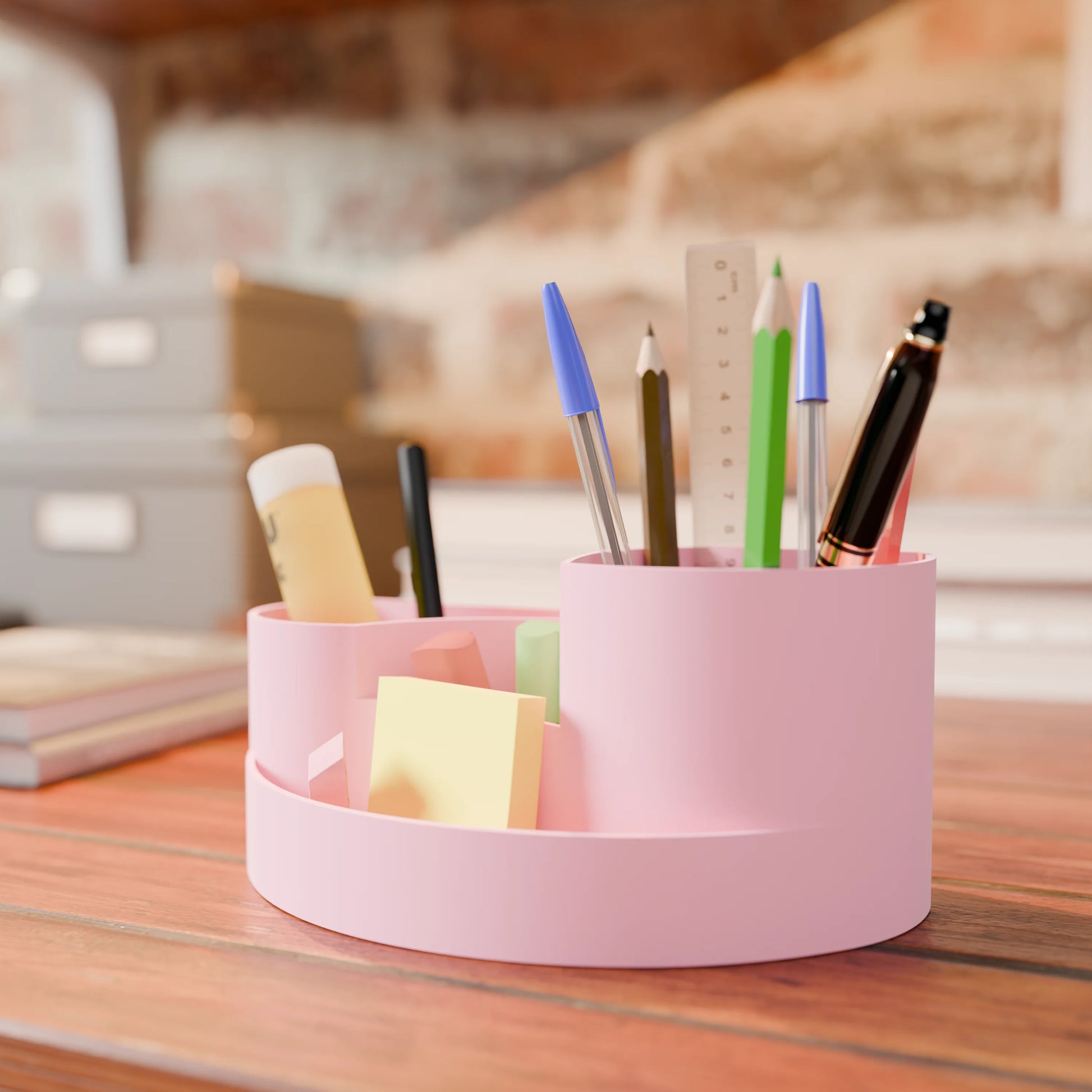 Beautiful Organic Wave desk organizer with pens - Candy