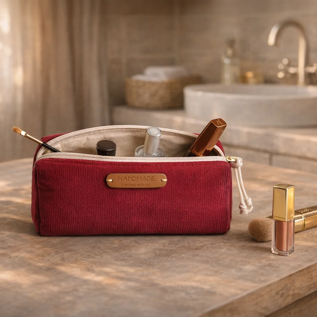 Handcrafted Cord Fabric Necessaire