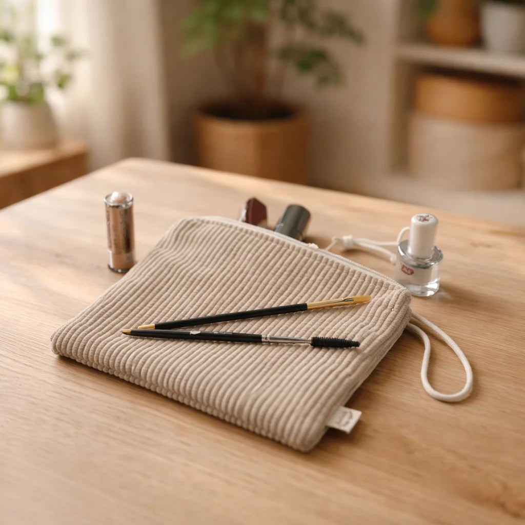 Handcrafted Cord Fabric Necessaire